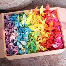 완제품 학 여친선물 완성품 생일 고백 생일선물, 마카 블루 라인 365 선물 상자 세트