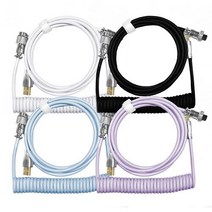 엠스톤 코일형 Type C 항공 케이블 (1.7m) USB케이블 (정품) 당일발송, 스카이블루