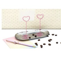 포토카드바인더 스텐딩 데스크테리어 메모 사진 폴라로이드사진 꾸미기 꽂이 네임택 명함 클립, 단일