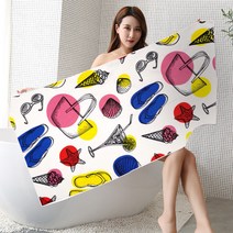 여름 비치타올 타월 대형 바스 목욕 수건 물놀이 수영 바캉스 RKU-SSAC01