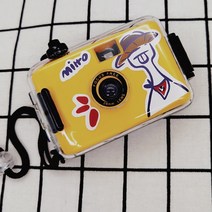 도라에몽 필름 카메라 클래식 복고 레트로 입문용 초심자, 패키지 2세트+카메라+24장 코닥필름개, 밀짚모자오리(노랑검은색)