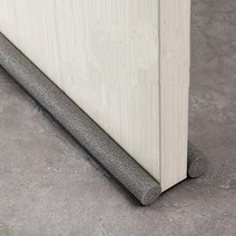 방문 방음 틈막이 문바람 차단 끼우는 문풍지, 그레이1+1