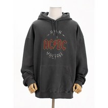 오버핏 피그먼트 다잉 ACDC 나염 남녀공용 쭈리 후드티