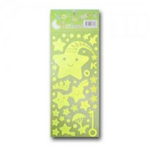 아트박스/에이치플러스몰 스티커 야광 디자인 포인트 어린이 스티커 W7A8DBC, 동물