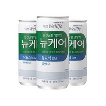 웰라이프 영양보충 대상웰라이프 뉴케어 당뇨식 (200ml x 30캔) 고단백 간식 노인식 영양균형식 체중조절, 16set