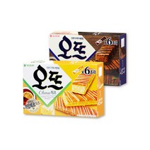 오리온 오뜨 6p 쇼콜라1통 + 치즈1통 (총2통) /간식, 단품