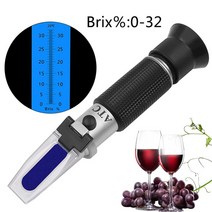 당도계 디지털 당도측정계 비파괴 굴절계 설탕 농도계 밀도계 0-32 brix saccharimeter 설탕 테스터 과일 포도 atc, 소매 상자 없음