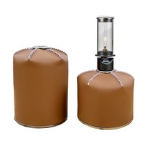 트웸블 감성캠핑 소품 이소가스 가죽 워머 230g 450g, 라이트그린 230g