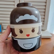안나하우스 제팬 하코야 인형도시락-(블랙-앞치마)1p, 단품