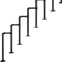 계단 F자형 추락방지 손잡이 안전 난간바 펜스 휀스, B70 포지티브