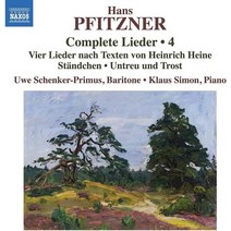 [CD] Uwe Schenker-Primus / Klaus Simon 한스 피츠너: 가곡 전곡 4집 (Hans Pfitzner: Complete Lieder Vol. 4)