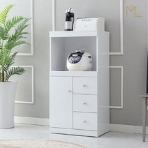 [모로] 오즈 600 렌지대 서랍 렌지다이 전자렌지대 밥솥다이, 색상:네이비