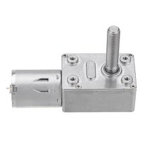 감속 모터 저속 조절기 진동 기 나사 축 웜기어 고 토크 자동 잠금 기, 6rpm, 12v