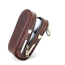 123920 Hiram 골프 공 케이스 파우치 티 4개 천연 가죽 소가죽 경량 후크 포함 3개 수납