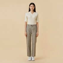[JAJU/자주] 여 리넨 셋업 스트레이트 팬츠_라이트 그레이