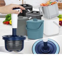 싱크대 배수구 음식물 찌꺼기 탈수기 거름망 비용절감, 음식물쓰레기통 블랙