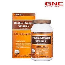 GNC 건강식품 비타민 비타민C [GNC] 더블스트랭스 오메가3 피쉬바디오일 4개월분, 상세 설명 참조, 단일옵션