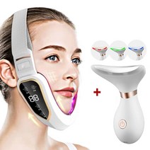 전동 마사지기 전기 안면 이중 두피 손 발 근막이완 승모근 성장판 무선 미니 진동 기계, 화이트 키트 04