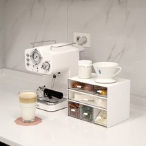 주앤지 커피 캡슐 보관 티백 소품 데스크 미니 서랍장 멀티박스 약통 공간 탕비실 정리함, A타입 (1칸)