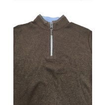 [143080][써스데이아일랜드]토미 바하마 남성 T225424 플립사이더 하프 짚 스웨터 태피나이드 헤더 M