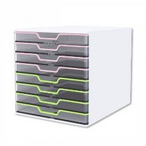 투명 8단 지류보관함 이면지함 문서함 A4용지 보관함 서류트레이 서랍장 서류함 종이