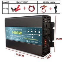 순수 사인파 인버터 DC 12v 24v AC 220v 1000w 1600w 3000w 파워 변환기 전압 변압기 태양광 인버터 LED 디스플레이, 220v-240v 50헤르츠