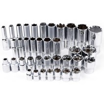 차량 기계 너트 볼트 소켓렌치 딥소켓 복스알 자동차 아답터 셋트 연결대 엔진 변속기 어댑터, (장)1/2인치x21mm (NO.16571)