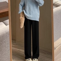 코코애 캐시미어 와이드 니트 포켓 밴딩팬츠 H-1081-2