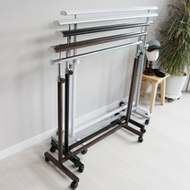 코코디피 엘가 이동식 행거 기성 옷가게 옷걸이 의류 매장용 튼튼한 1단 헹거, 브론즈 120cm