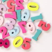 파스텔숫자나무비즈50p, 단품