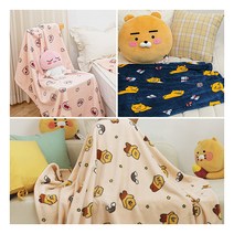 [카카오프렌즈(침구)] [2장세트]카카오프렌즈 밍크 소프트 담요(75x100)_춘식이/어피