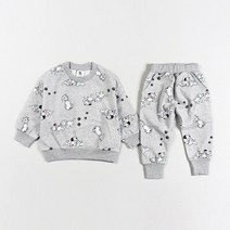 디즈니 콜라보 [2022 신상] 디즈니 정품 달마시안 패턴 아동 등하원룩 원마일웨어 상하 세트 블랙