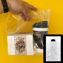 [소행섬] 무지 PE 비닐 쇼핑백 R형 (투명 비닐쇼핑백 선물포장 테이크아웃 쇼핑 답례품포장), 100ea, R35