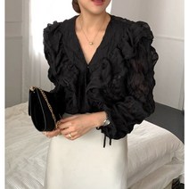 [3컬러/블라우스] 러플 샤랄라 블라우스