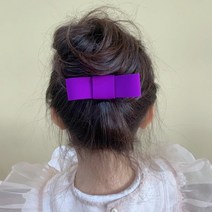 장미공주 여아 깔끔 기본 리본 집게핀