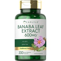 Carlyle 바나바잎 추출물 600mg 200캡슐