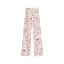 에어쿨러 DOGGYQIN 스즈카 꽃 여름 스트레이트핏 일자 레쉬 와이드 루즈핏 플라워 프린팅 캐주얼바지 2413683404