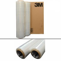 3M 18mic 팔렛트 랩 스트레치 필름 4롤 빠렛뜨 포장 화물차 수출용 산업용, 기본