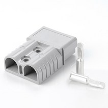 2 핀 배터리 커넥터 50A 120A 175A 350A 600V 고전류 퀵 커넥터 DC 전원 충전 플매트 카펫 러그 지게차 태양광 인버터, [02] Gray, [04] 10 pcs, [04] 175A
