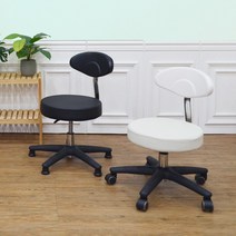 GS80-4 카운터 풋샵 물리치료 병원 상담 청소 의자, 고정형, 화이트