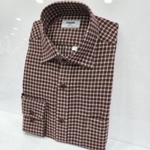 [레노마셔츠(아울렛)] [레노마셔츠]따뜻한 기모/더블 미디움/체크 밑 단 일자/일반핏 겨울