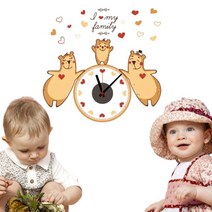 더씰 DIY저소음벽시계 거실 아이방 안방 인테리어 벽시계, DIY-851