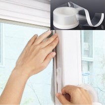 베란다문틀 창문틈 바람막이 틈막이 창문풍지 바람틈새막이 틈새막이 차단 방풍지 겨울 샷시, B타입 투명문풍지 10M