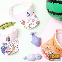 여름 유아 썬캡 만들기재료 선캡 모자, 여름이야기