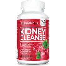 헬스 플러스 키드니 신장 정화 보충제 클렌즈 Health Plus Kidney Cleanse 60 Capsules, 1병, 60정