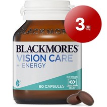 Blackmores 블랙모어스 호주산 직송 비전 케어 에너지 30정 눈 시력 건강 관리 1팩, 3팩