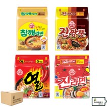 오뚜기 멀티팩 4종 (진라면 매운맛 + 진짬뽕 + 참깨라면 + 열라면) + 더블비물티슈&패키지, 2세트