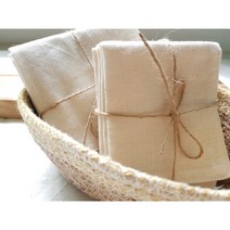 강화 소창 ( 2겹/ 3중박음질/ 핸드메이드) 다회용 와입스 10P, 개당(10 P)