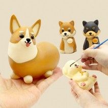 멍냥이 컬러링 키트 벚꽃 컬러링 색칠 미술놀이 만들기 아이들선물 유치원 초등 단체선물 데이트 취미키트, 포메라니안