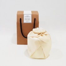 [나눔파티] 웨딩 돌잔치 생신 호텔 수건 답례품 150g 30수 실크보자기 박스포장, 1개, 아이보리
